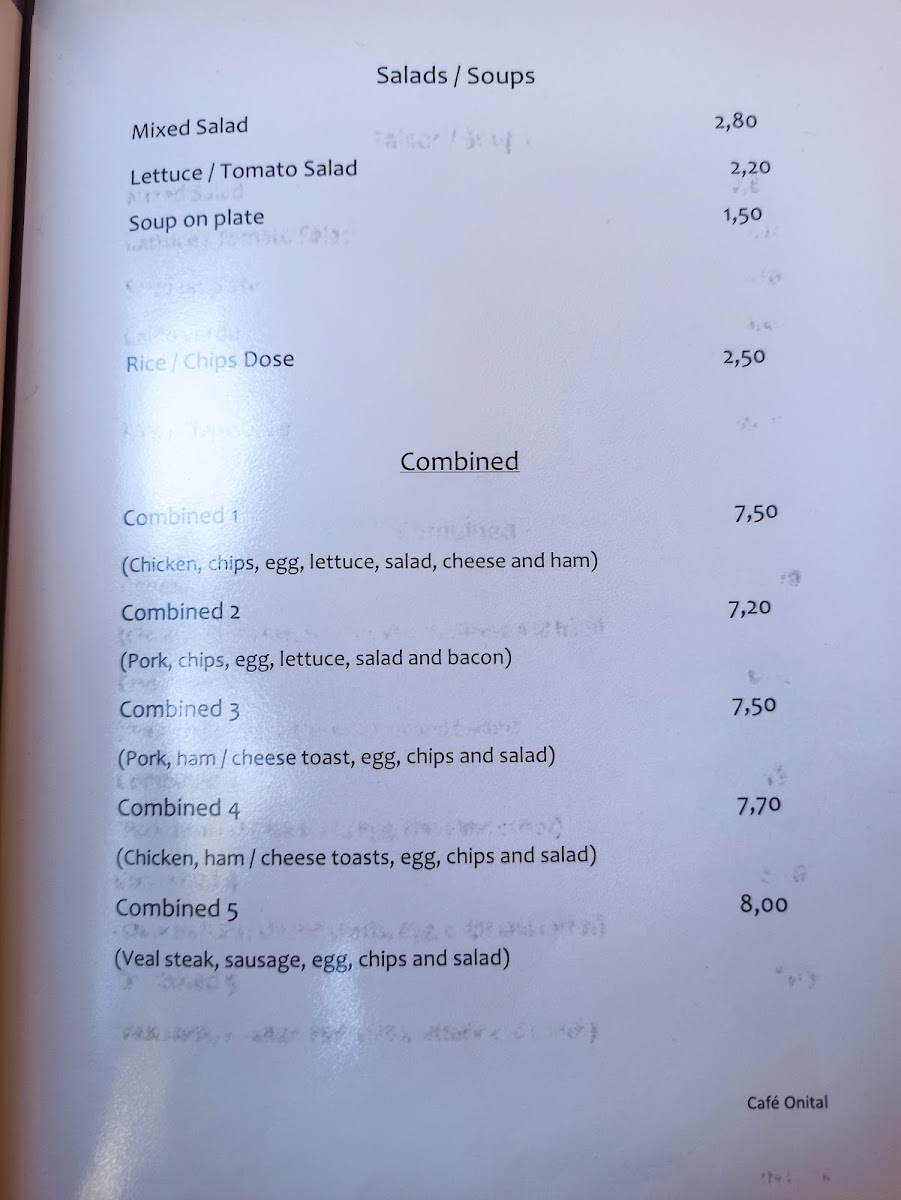 Menu Cafe Onital-7